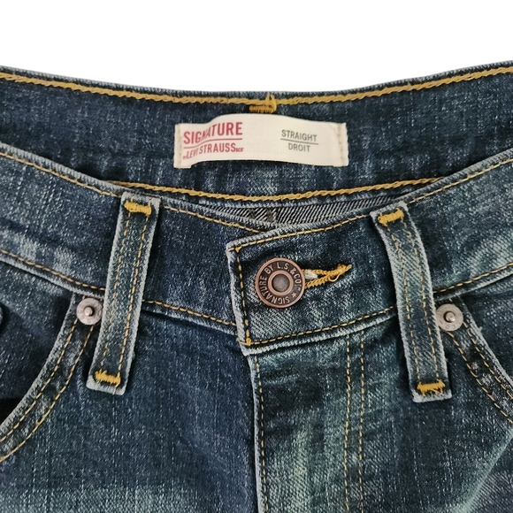LEVI’S Signature Blue Straight Leg Jeans Classic Mid Wash w31/L30 - Picture 5 of 12